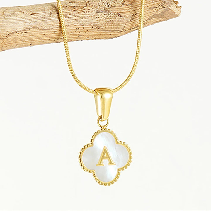 Clover Initial Necklace