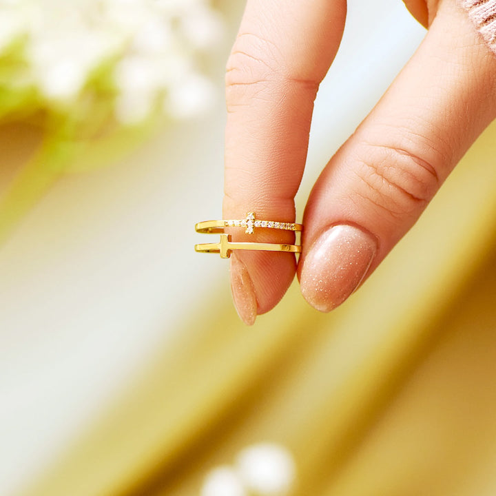 Twin Cross Ring