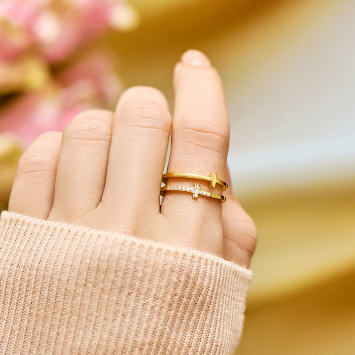 Twin Cross Ring