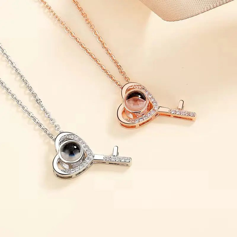 Custom Picture Key Necklace
