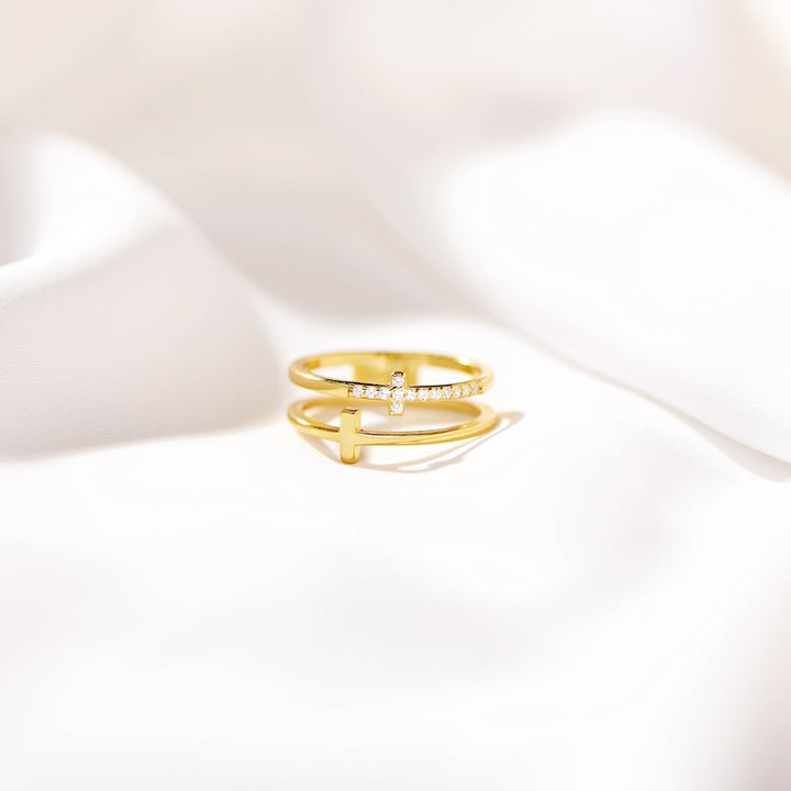 Twin Cross Ring