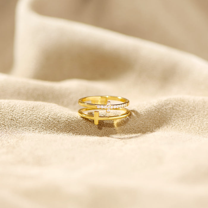 Twin Cross Ring